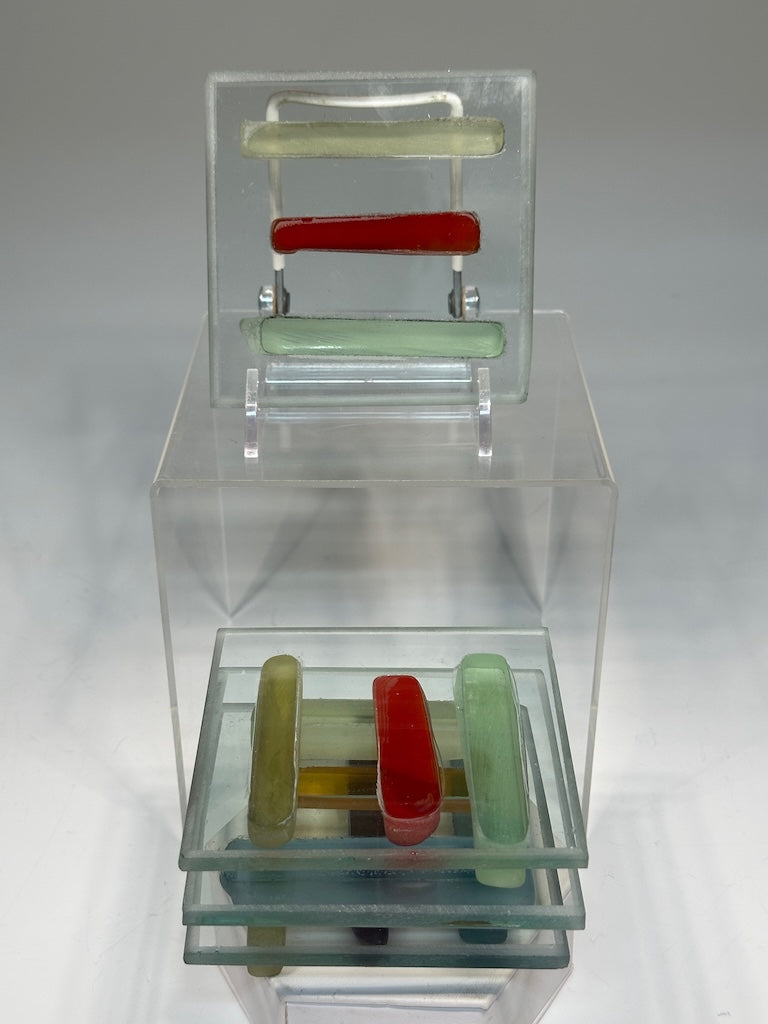 FUSED GLASS COASTERS - SET OF 4 FMC5