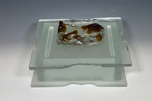 GLASS BOX WITH HORSE