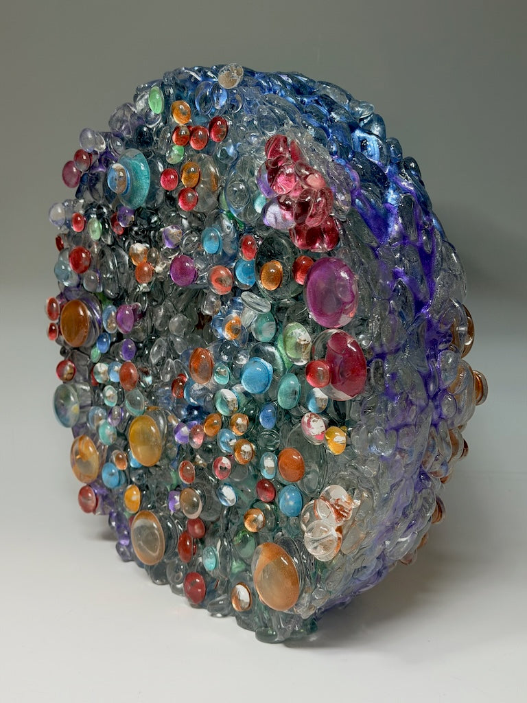 "INNER UNIVERSE" FUSED GALSS ART SCULPTURE