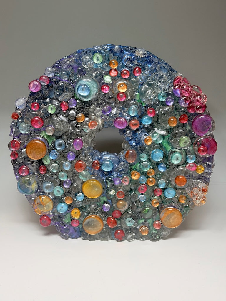 "INNER UNIVERSE" FUSED GALSS ART SCULPTURE