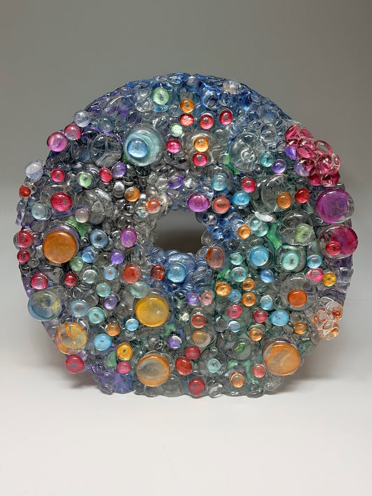 "INNER UNIVERSE" FUSED GALSS ART SCULPTURE