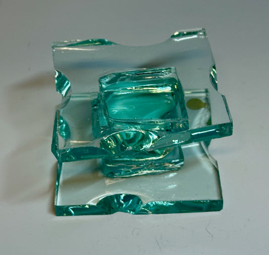 Large Fused Glass Candle Stand FM006