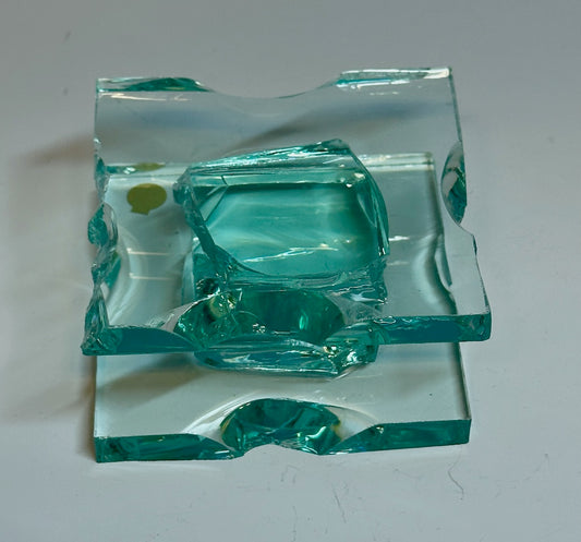 Medium Fused Glass Candle Stand FM004