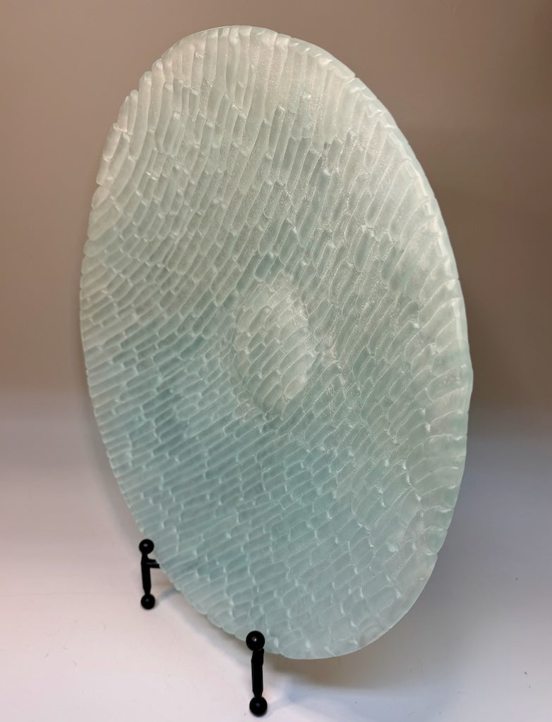 "PIXALATED"  Fused Glass Art Bowl and Plate