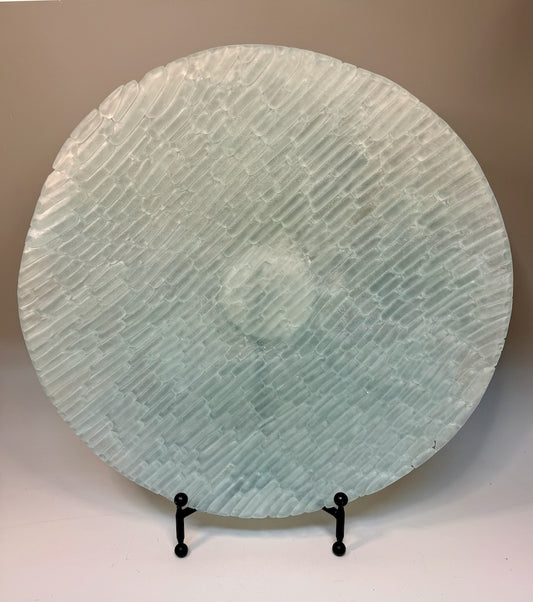 "PIXALATED"  Fused Glass Art Bowl and Plate