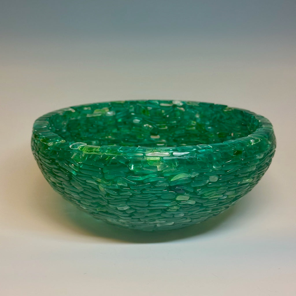 "SAVANNAH BOWL"  Fused Glass Art Bowl