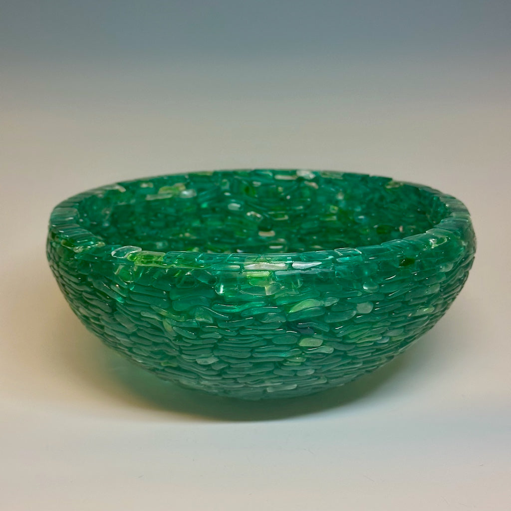 "SAVANNAH BOWL"  Fused Glass Art Bowl