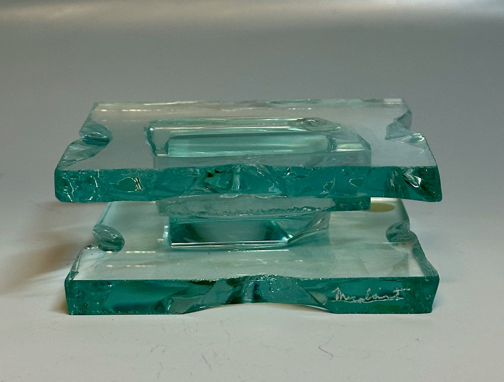 Small Fused Glass Candle Stand FM003