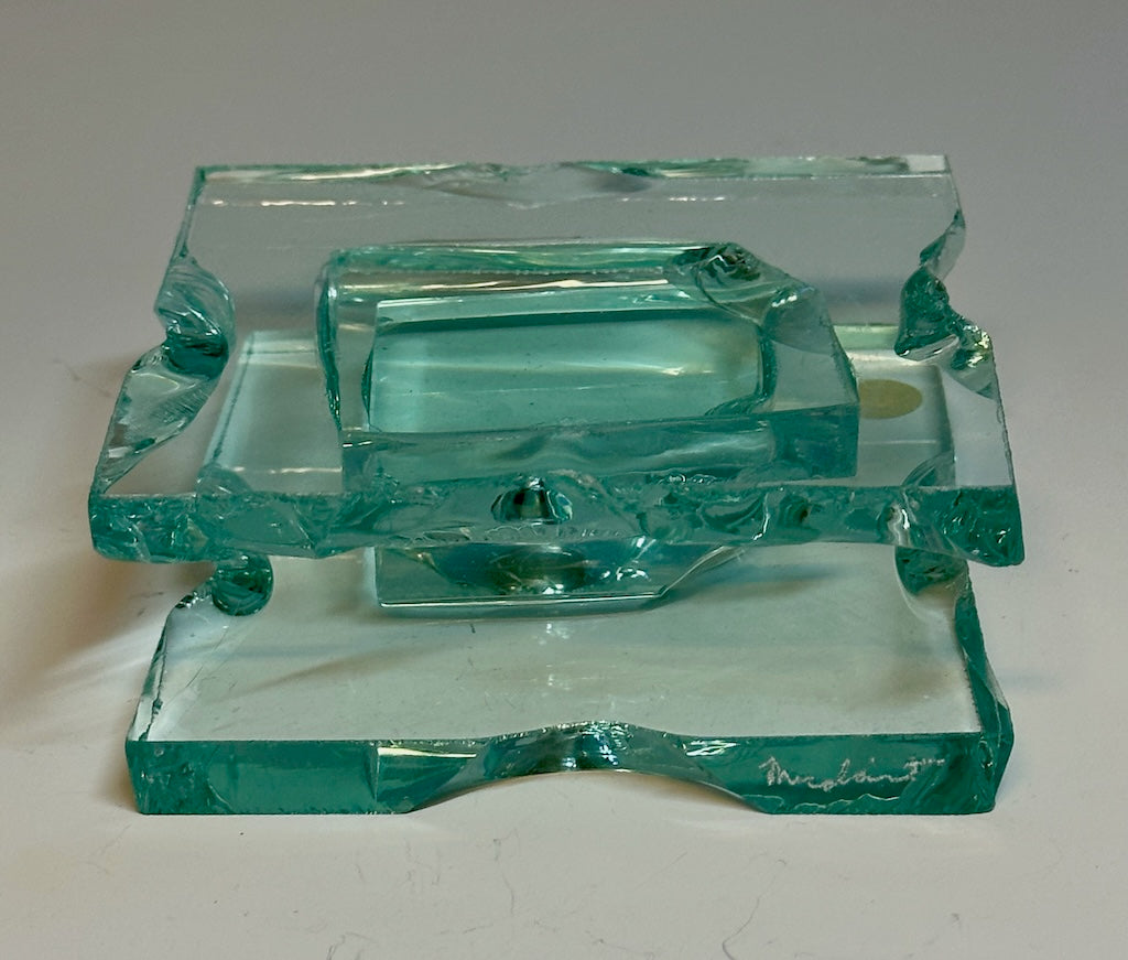 Small Fused Glass Candle Stand FM003