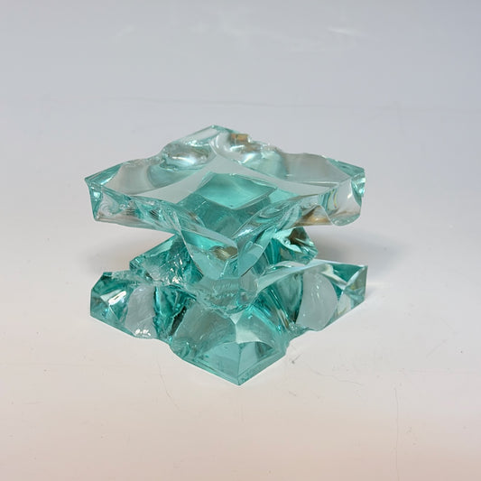 SMALL FUSED GLASS CANDLE STAND FMST