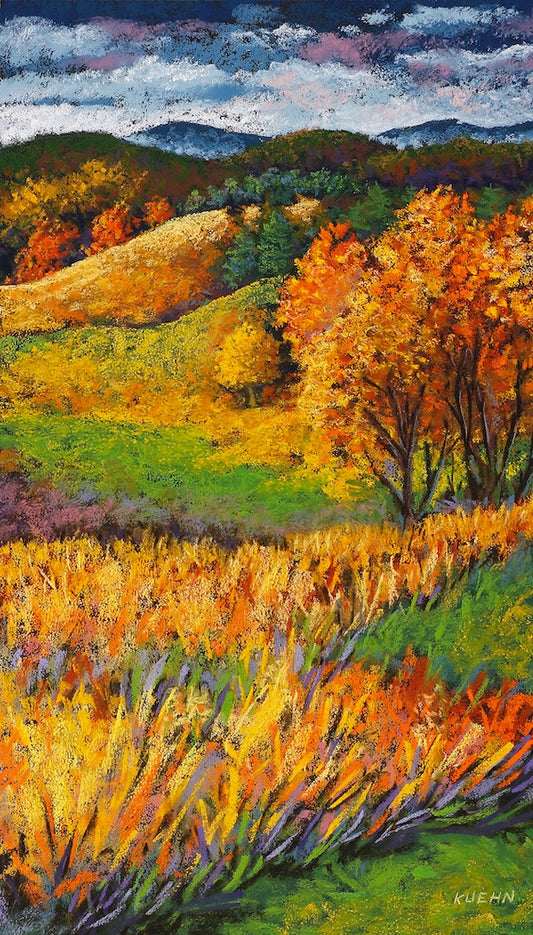"FALL SPECTRUM" ORIGINAL PASTEL/FRAMED