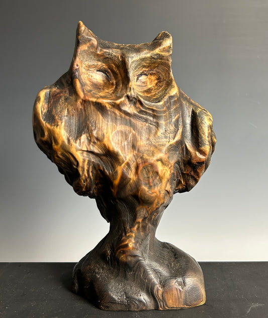 "FIRST CRUSH VIII" HEMLOCK WOOD SCULPTURE