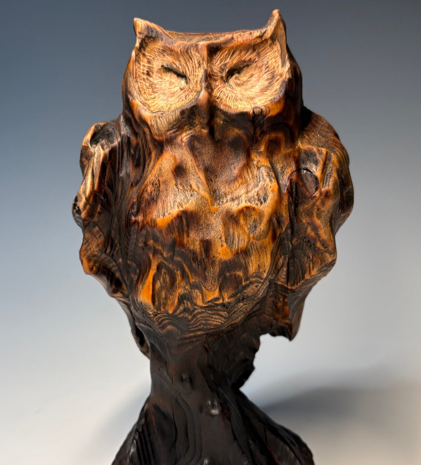"FIRST CRUSH XIV" HAND CARVED HEMLOCK SCULPTURE