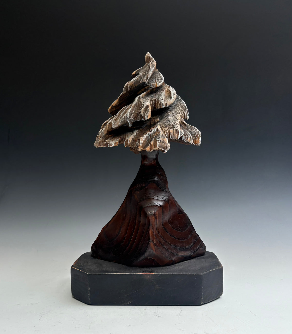 "FOREST ECHO II" HAND CARVED WHITE PINE SCULPTURE
