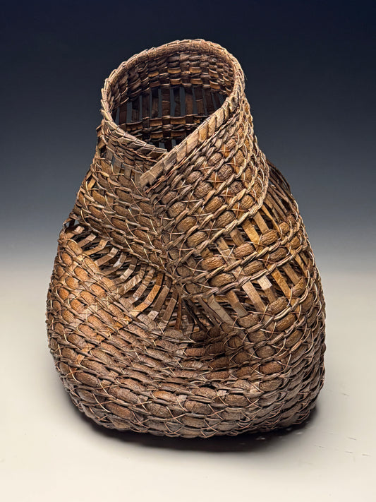 FREEFORM BARK & WIRE VESSEL 006