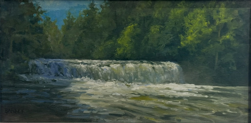 "HOOKER FALLS" ORIGINAL OIL PAINTING ON CANVAS/FRAMED
