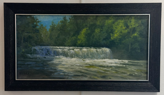 "HOOKER FALLS" ORIGINAL OIL PAINTING ON CANVAS/FRAMED