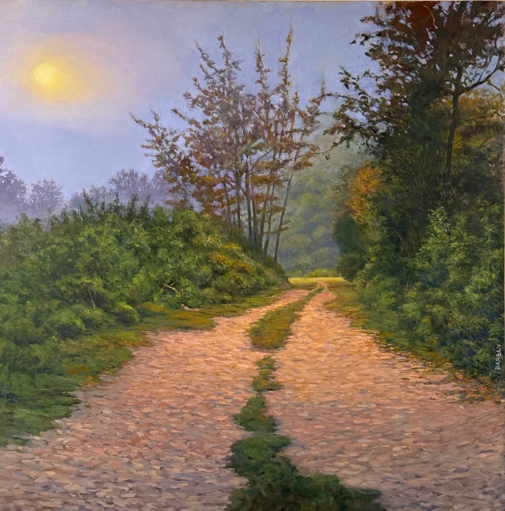 "ON THE WAY" ORIGINAL OIL PAINTING ON CANVAS/FRAMED