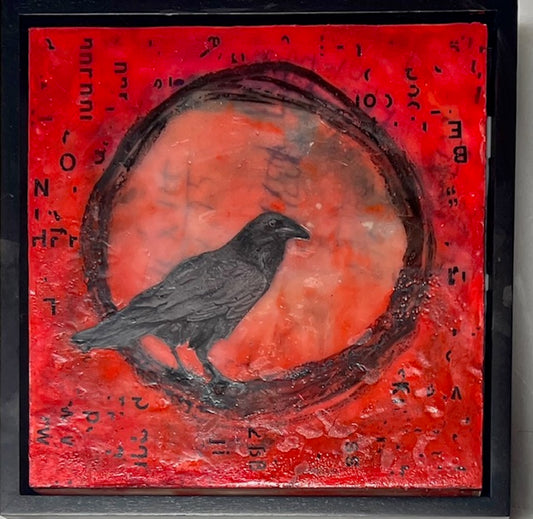"A QUIET SPACE" ORIGINAL ENCAUSTIC PAINTING/FRAMED