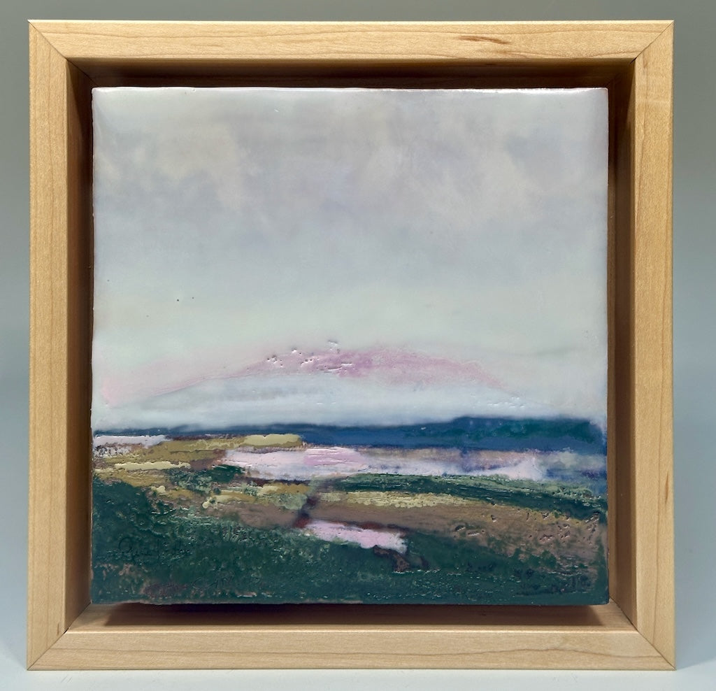 "BLANKET OF SKY 1" ORIGINAL ENCAUSTIC/FRAMED