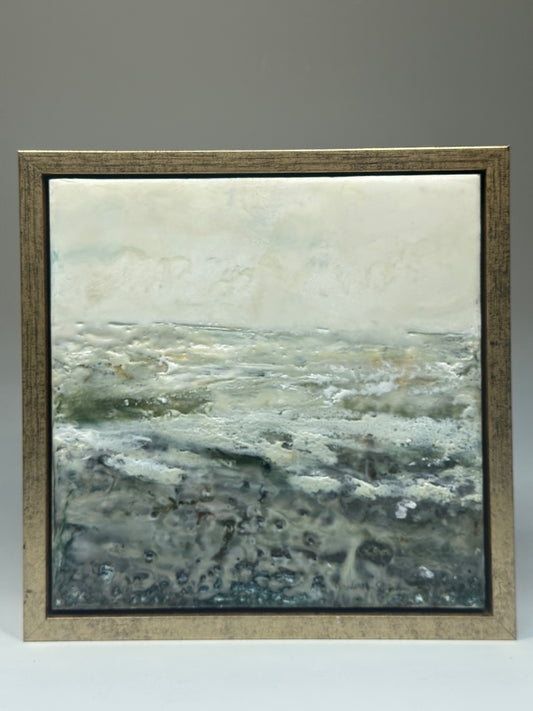 "MYSTICAL WATERS" ORIGINAL ENCAUSTIC/FRAMED