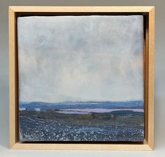 "SERENITY" DIPTYCH ORIGINAL ENCAUSTIC/FRAMED