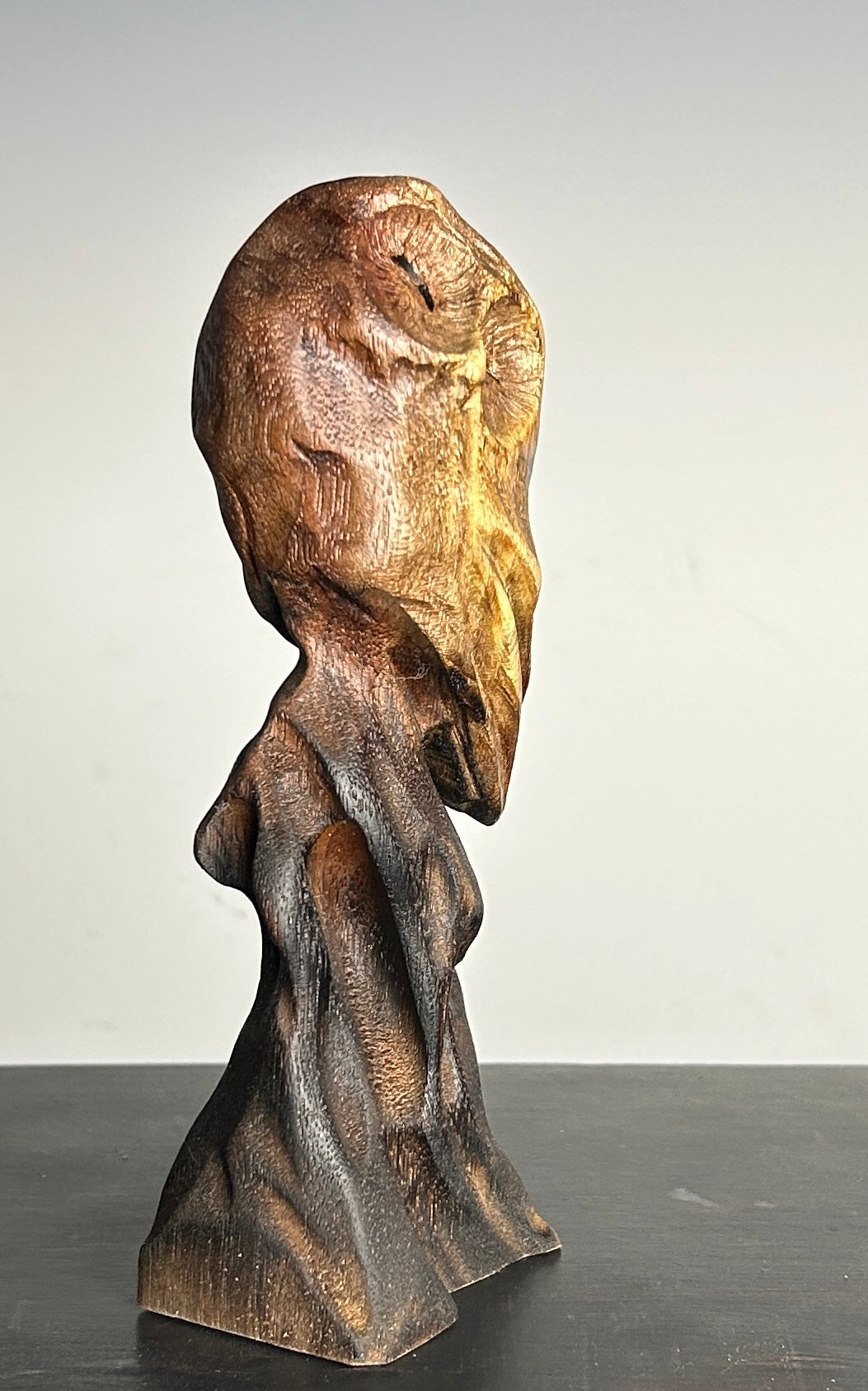 "GLIMMER" HAND CARVED WOOD SCULPTURE