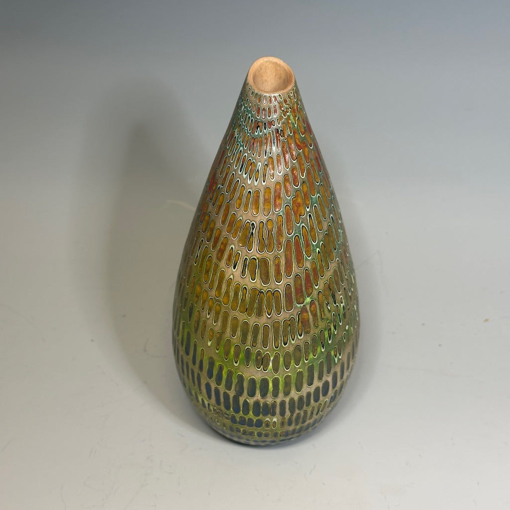 "RESONANCE" MIXED MEDIA WOOD SCULPTURE HVG822