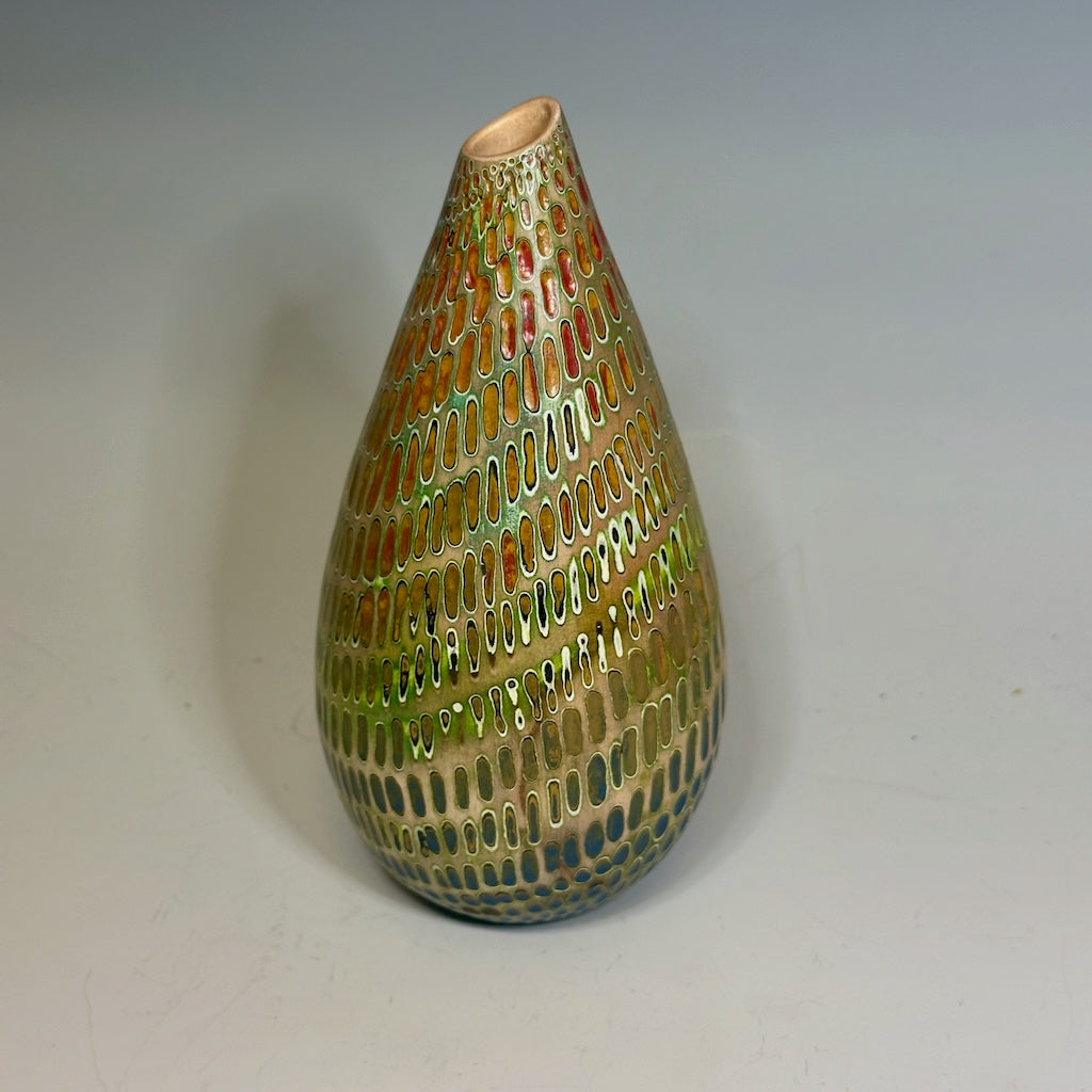 "RESONANCE" MIXED MEDIA WOOD SCULPTURE HVG822