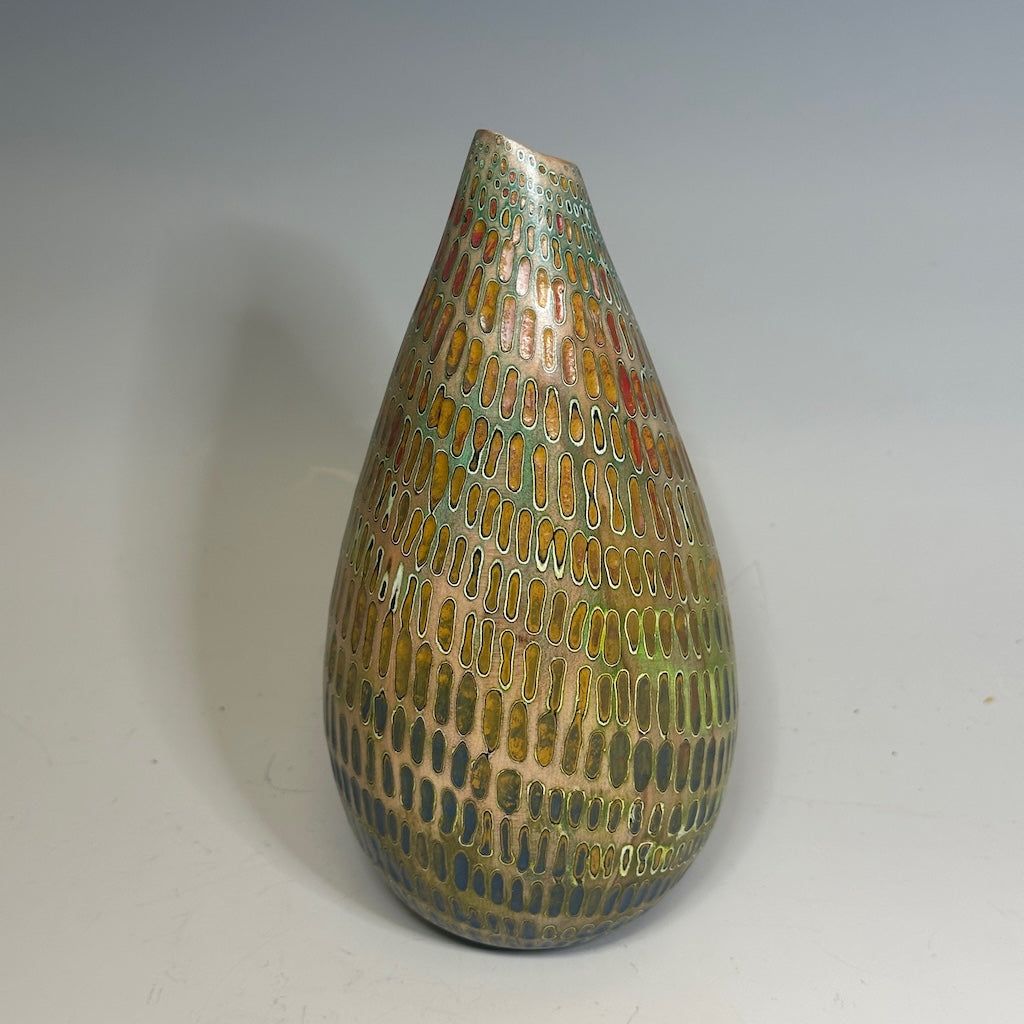 "RESONANCE" MIXED MEDIA WOOD SCULPTURE HVG822