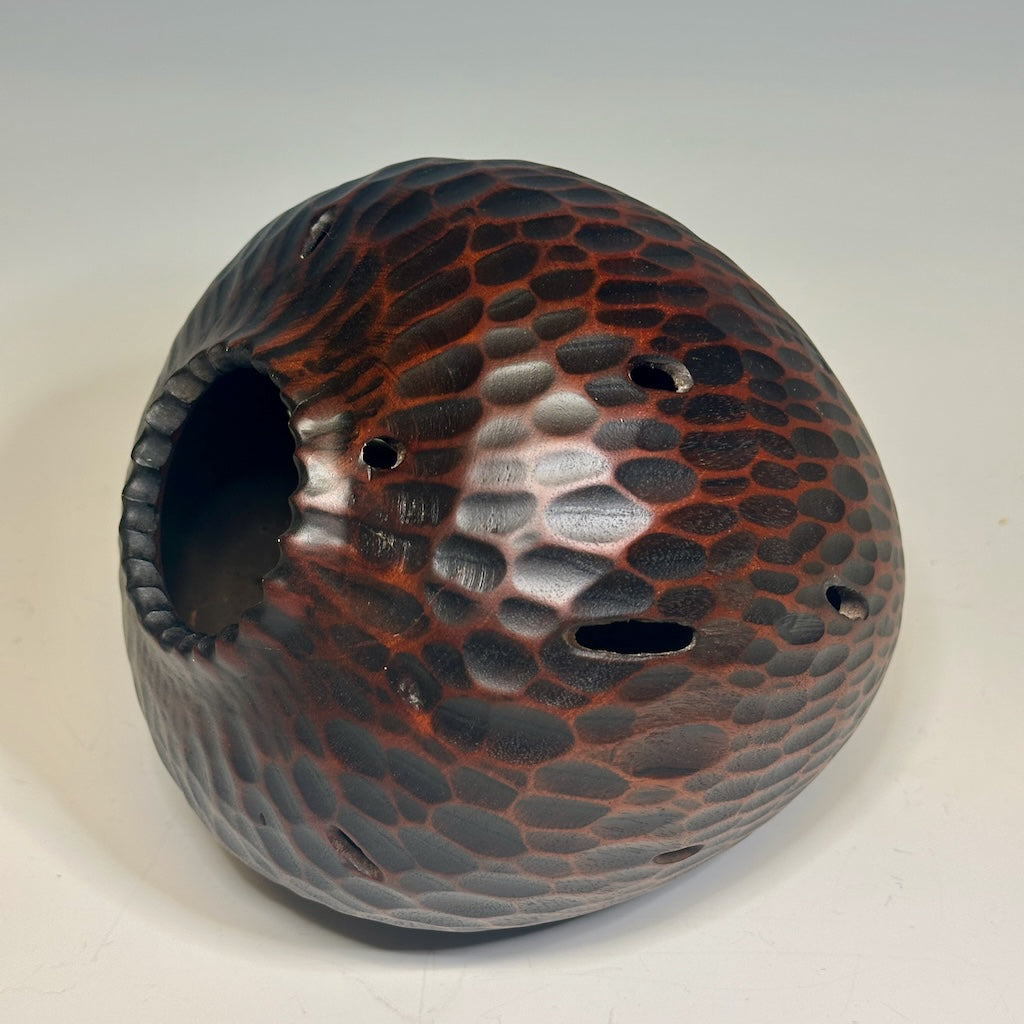 "SEEKING PURPOSE" MIXED MEDIA WOOD SCULPTURE HVG729