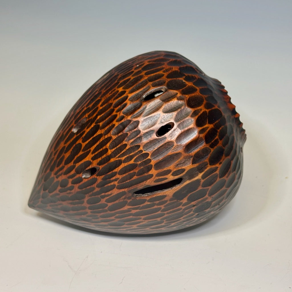 "SEEKING PURPOSE" MIXED MEDIA WOOD SCULPTURE HVG729