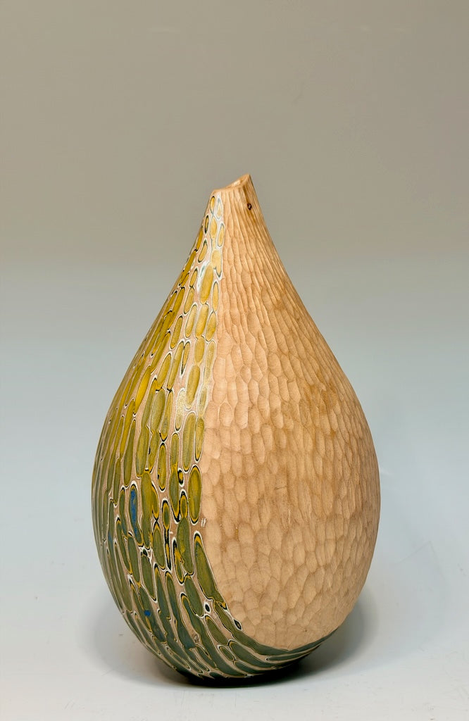 "SOFT TOUCH" MIXED MEDIA WOOD SCULPTURE