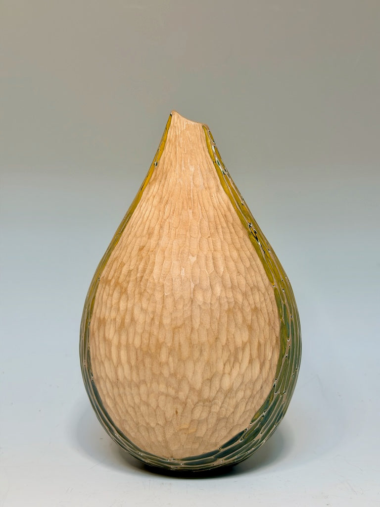 "SOFT TOUCH" MIXED MEDIA WOOD SCULPTURE