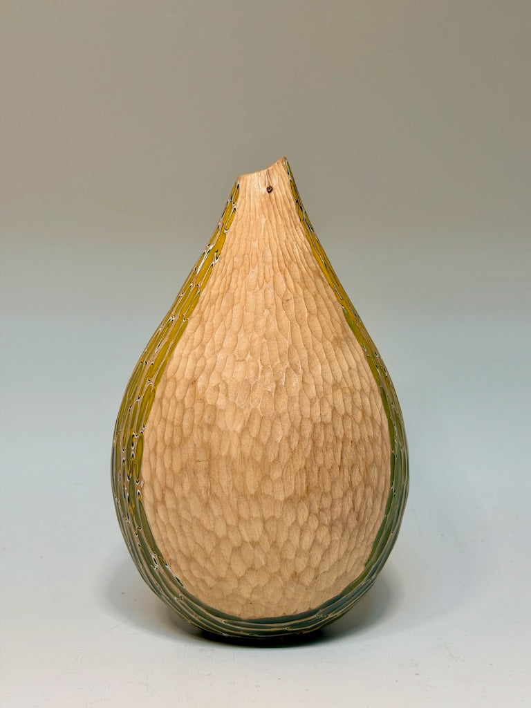 "SOFT TOUCH" MIXED MEDIA WOOD SCULPTURE
