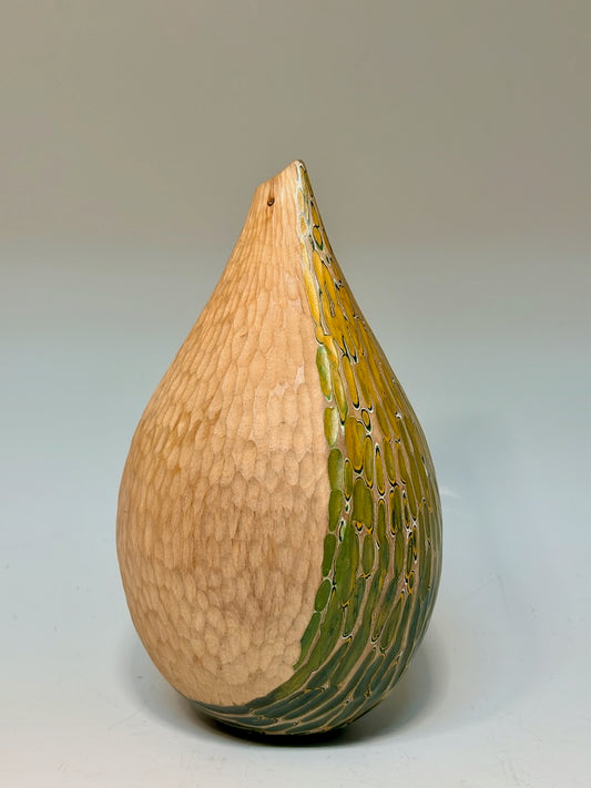 "SOFT TOUCH" MIXED MEDIA WOOD SCULPTURE