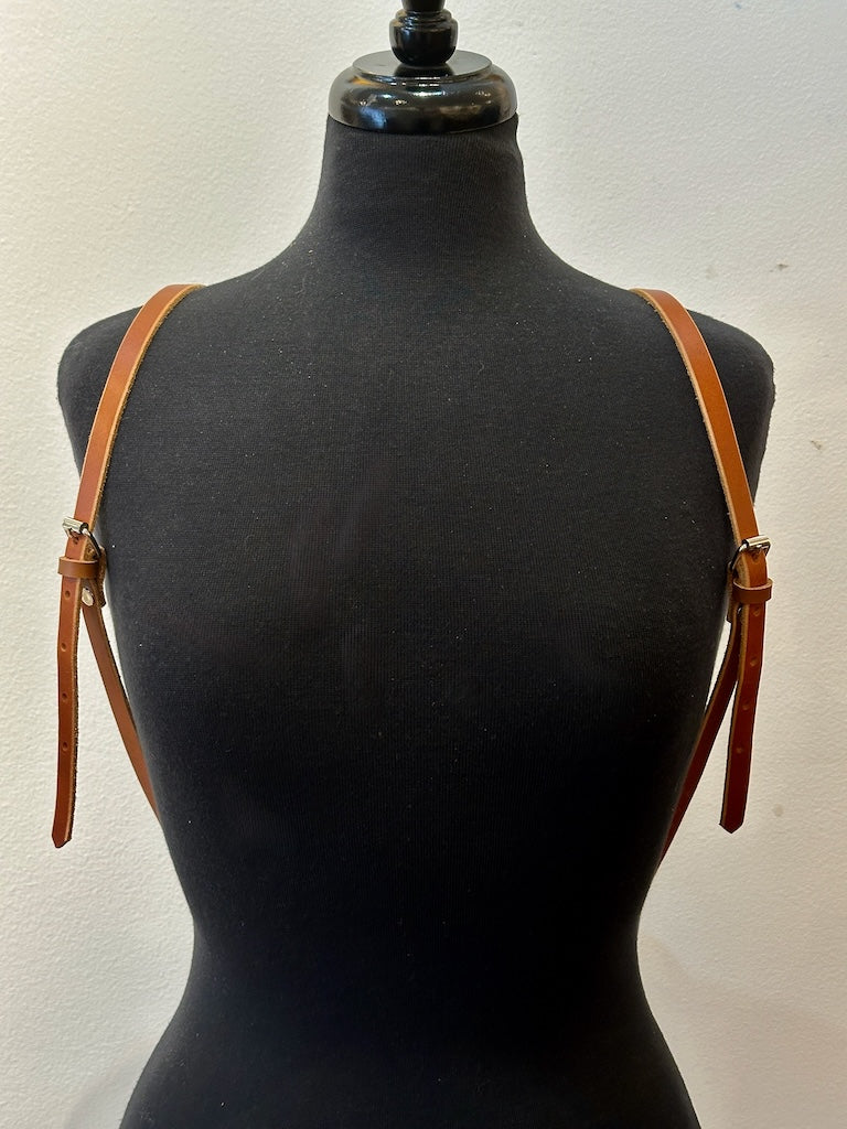 clark leather backpack BROWN LEATHER BACKPACK WITH ADJUSTABLE STRAPS II266 – Lucy Clark Gallery and Studio