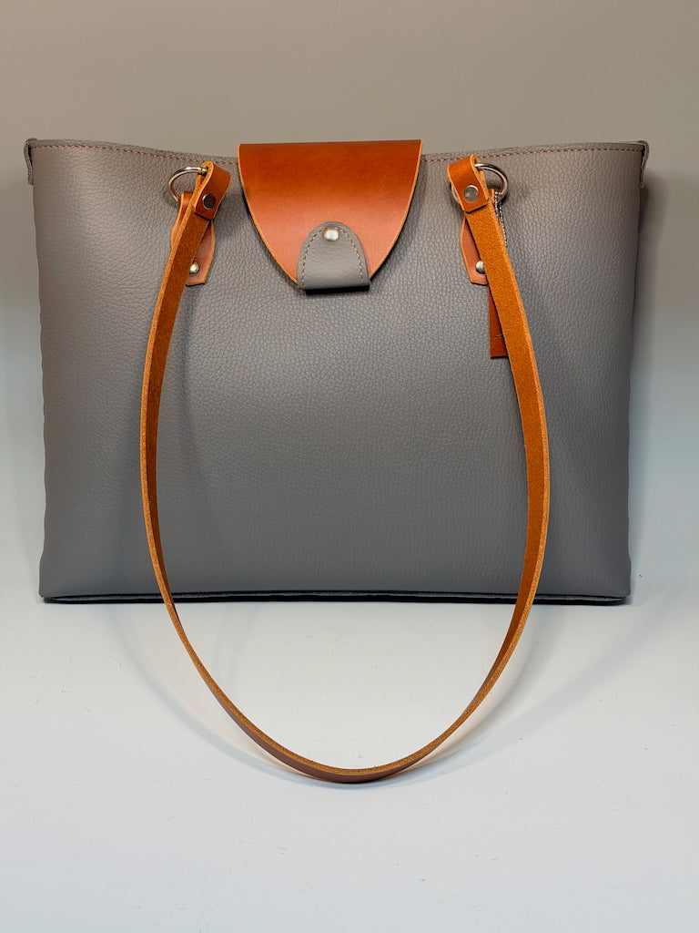 LIGHT GREY COMPUTER TOTE II294