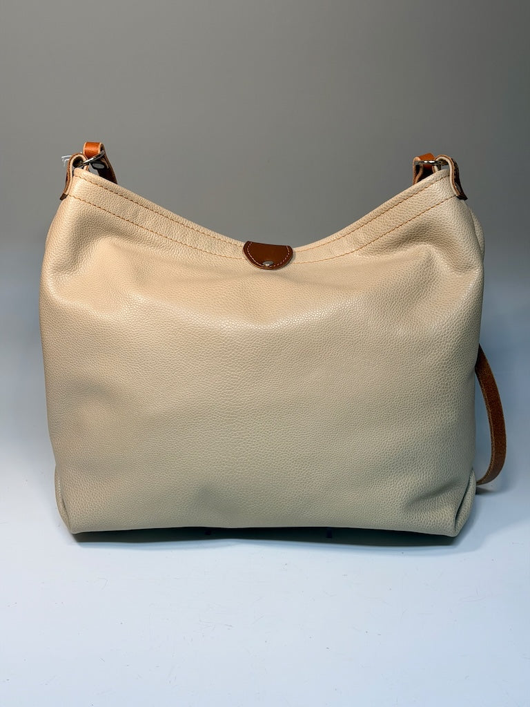 IVORY LEATHER HOBO BAG II306