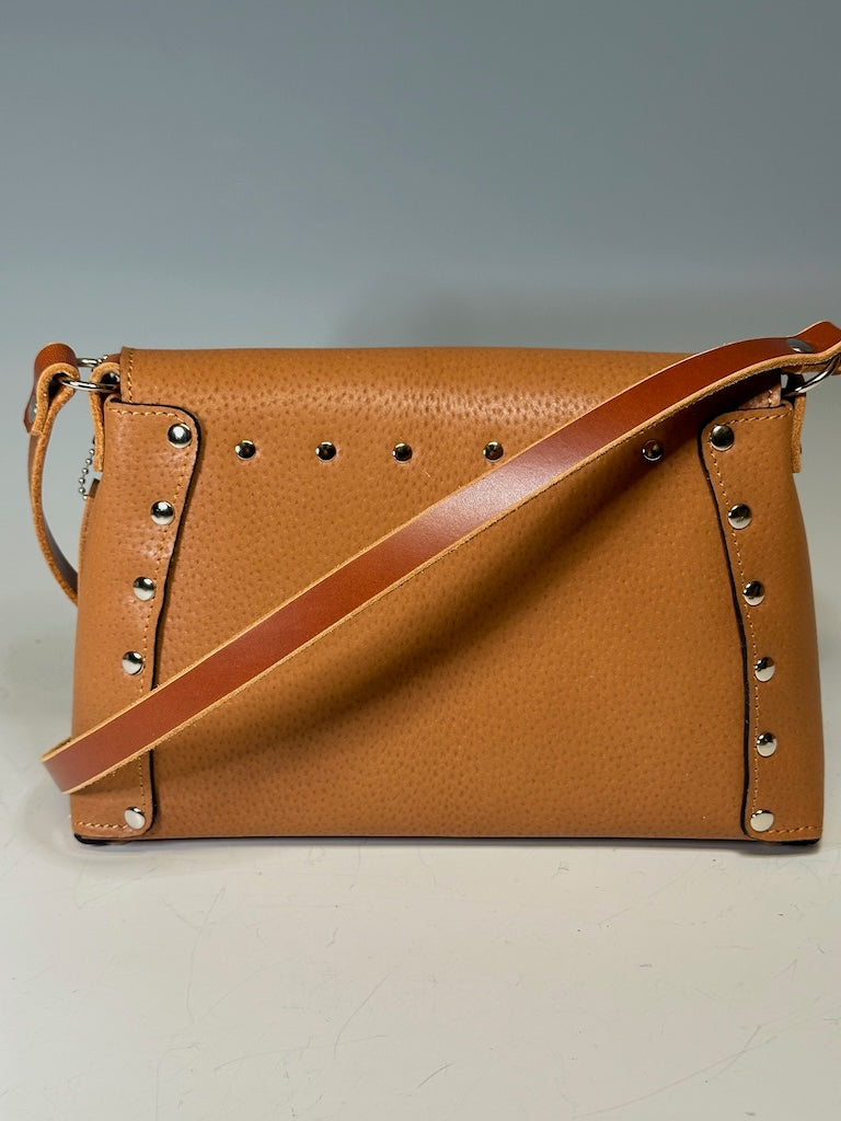 BUTTERSCOTCH PIGSKIN LEATHER FLAP BAG II312