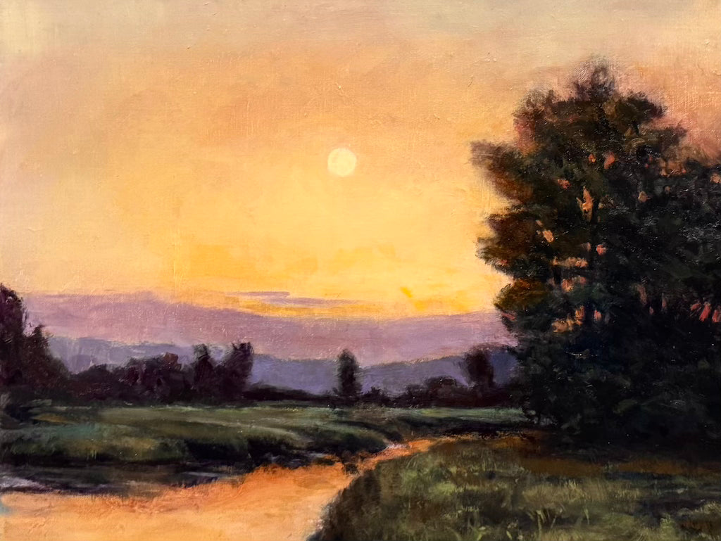 "QUIET WATER" ORIGINAL OIL PAINTING ON CANVAS/FRAMED