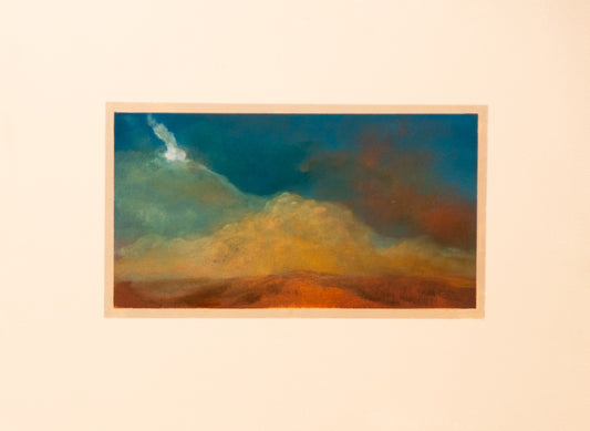 "INSIGHT" ORIGINAL OIL ON PAPER/FRAMED