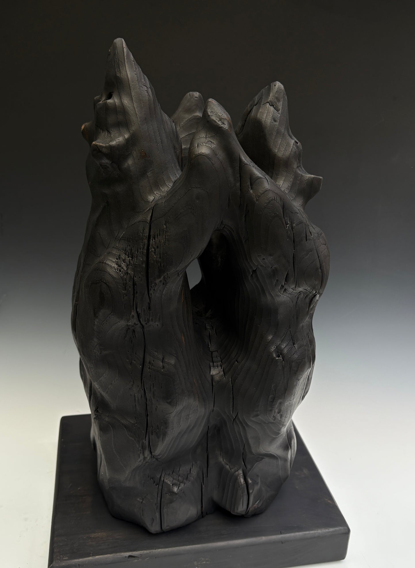 "IT TAKES TWO II" HAND CARVED WHITE PINE SCULPTURE