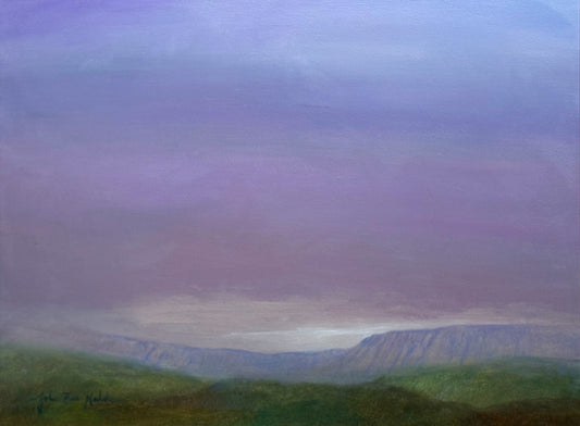 "EMERALD HILLS" ORIGINAL OIL/FRAMED