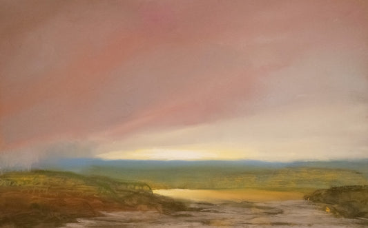 "SHINING WATER" ORIGINAL PASTEL/FRAMED