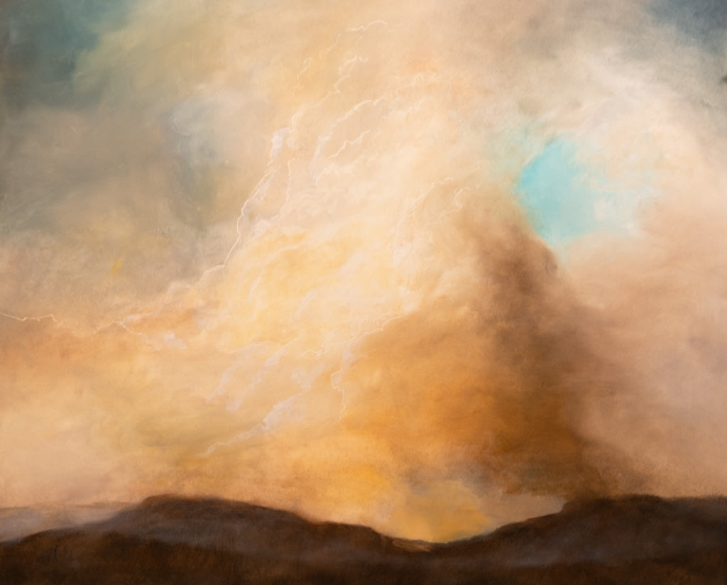"UPWARD PROGRESSION" ORIGINAL OIL ON PANEL/FRAMED