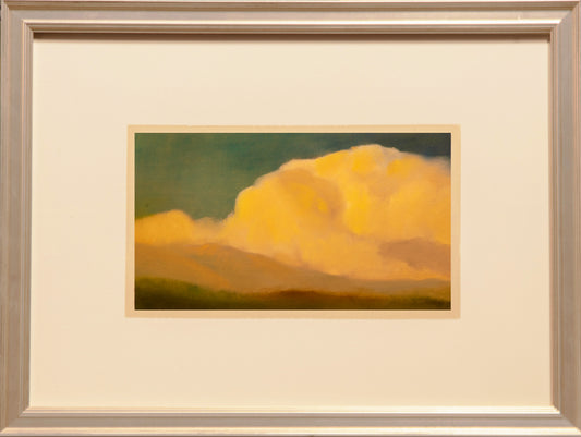 "SILKY MOUNTAINS" ORIGINAL OIL ON PANEL/FRAMED