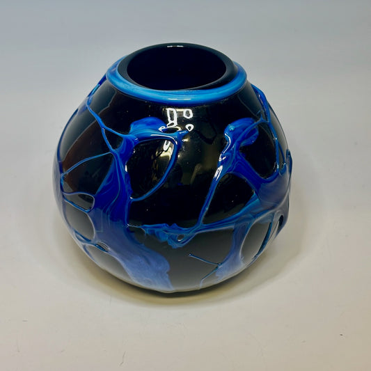 BLACK GALAXY GLASS VESSEL 7