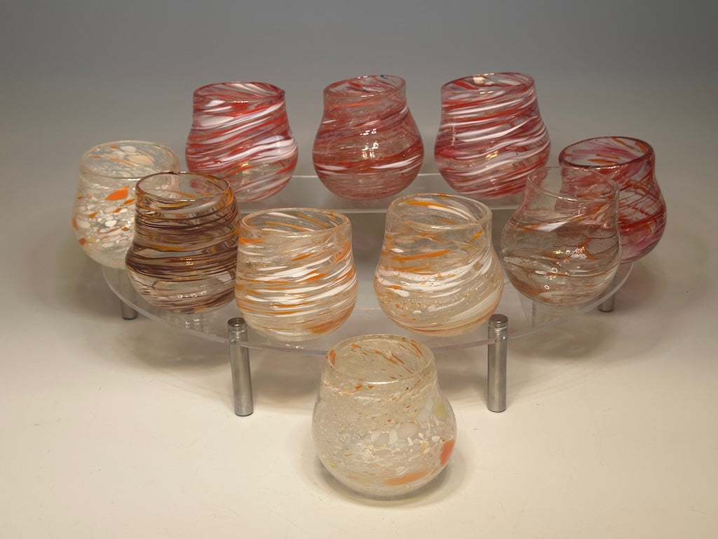 HAND BLOWN "TIPLER" GLASSES