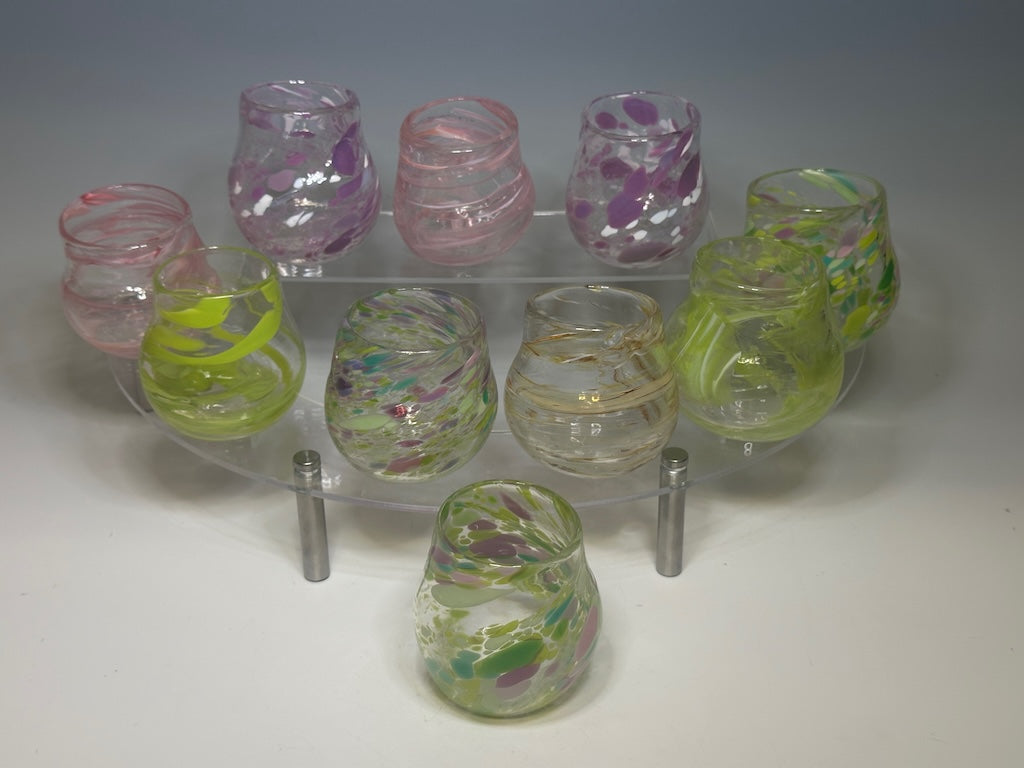 HAND BLOWN "TIPLER" GLASSES